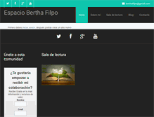 Tablet Screenshot of espacioberthafilpo.com